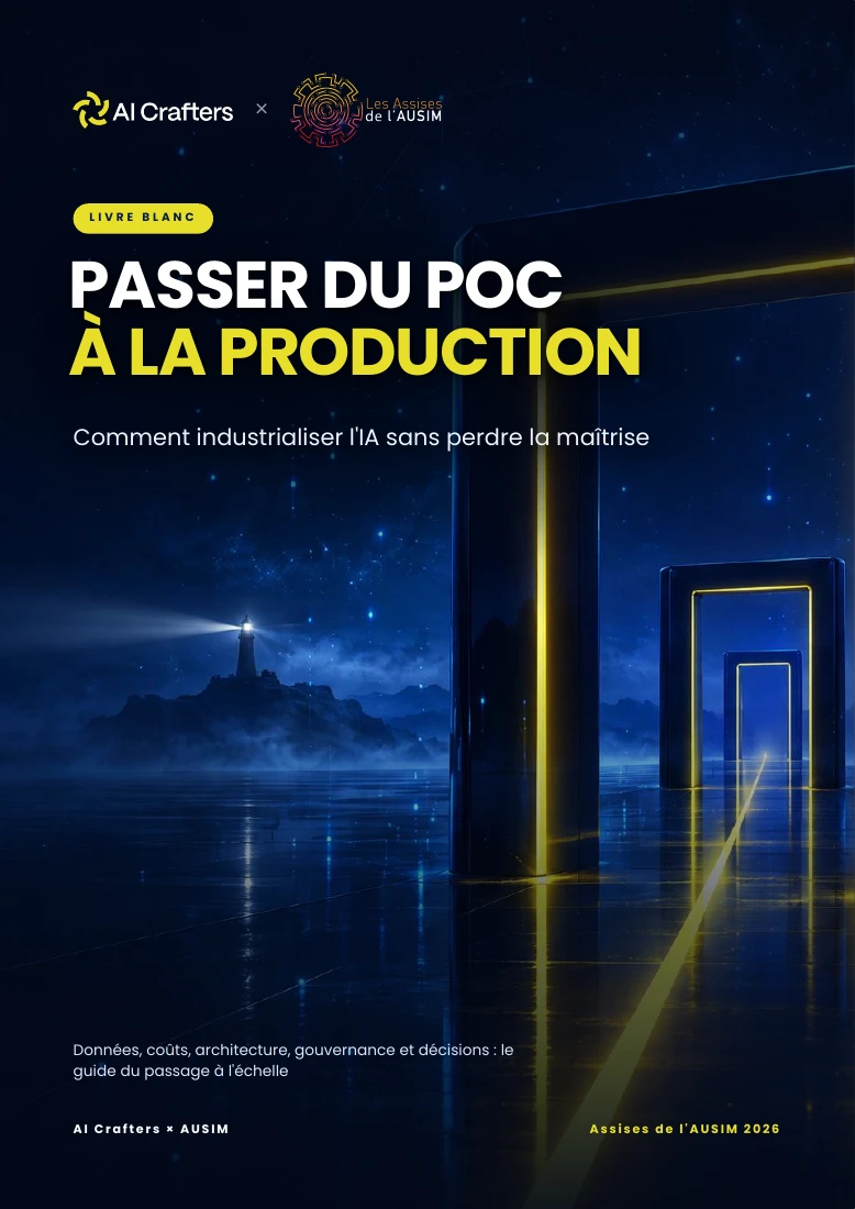 Passer du POC à la production — couverture du livre blanc AI Crafters × AUSIM