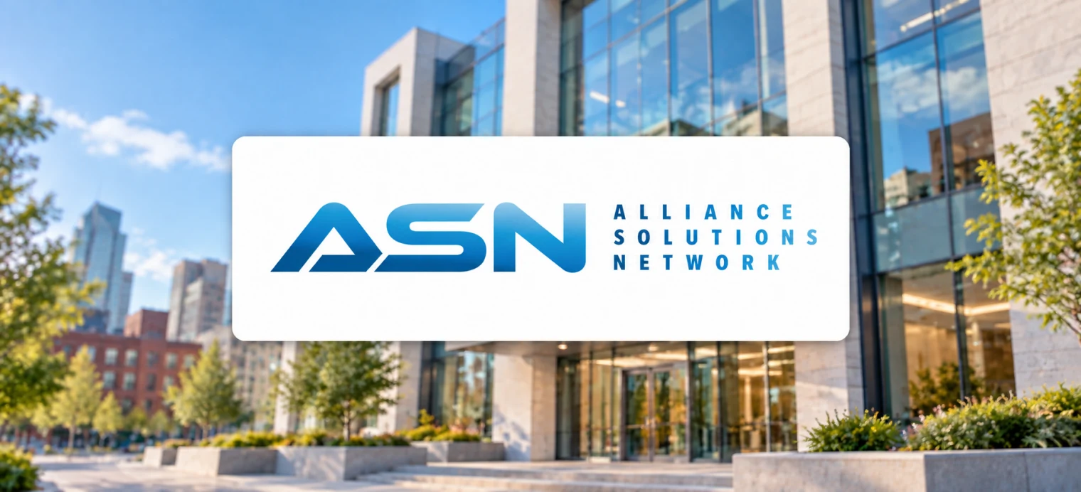 Illustration architecturale avec le logo ASN Inc.