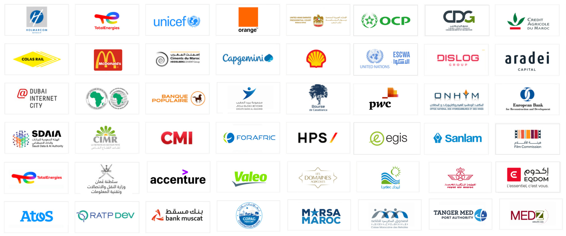 Références AI Crafters : notamment OCP, Orange, UNICEF, Capgemini, Crédit Agricole du Maroc, PwC et Accenture